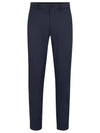 Hidden Drawcord Tapered Regular Fit Straight Pants Navy - HUGO BOSS - BALAAN 1