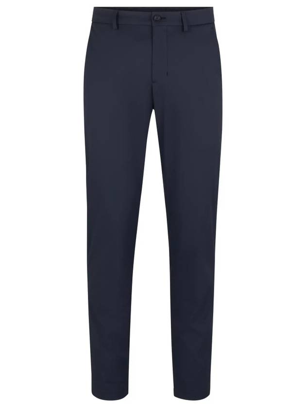 Hidden Drawcord Tapered Regular Fit Straight Pants Navy - HUGO BOSS - BALAAN 1