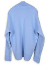 Oversized heart turtleneck sweater sky blue - AMI - BALAAN 2