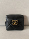 19 Zipper Coin Purse Card Wallet Lambskin Black Gold Plated AP2086 - CHANEL - BALAAN 2