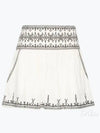 Picadilia Pattern Midi A-Line Skirt White - ISABEL MARANT ETOILE - BALAAN 2