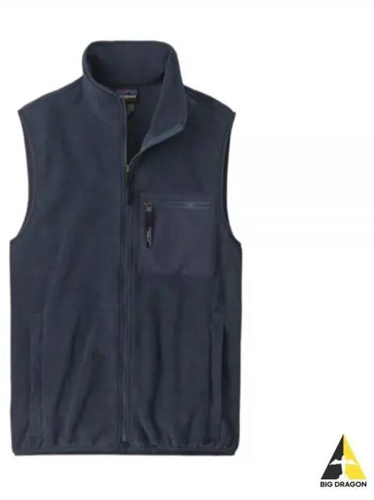Men's Synchilla Fleece Vest Smolder Blue - PATAGONIA - BALAAN 2