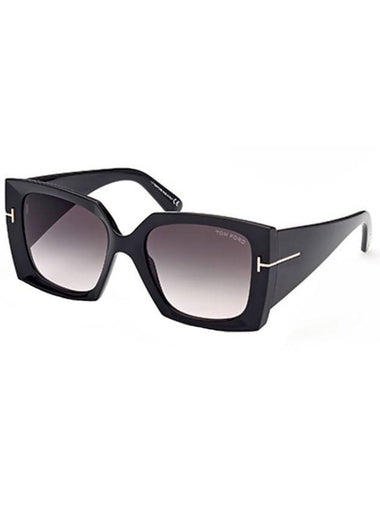 Eyewear Bold Square Sunglasses Black Purple - TOM FORD - BALAAN 1