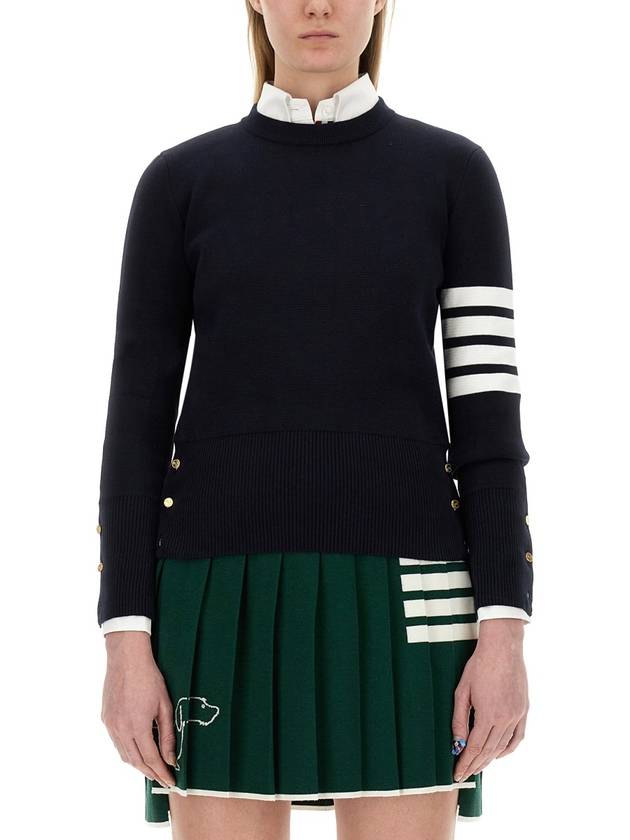 MAGLIA IN COTONE - THOM BROWNE - BALAAN 2