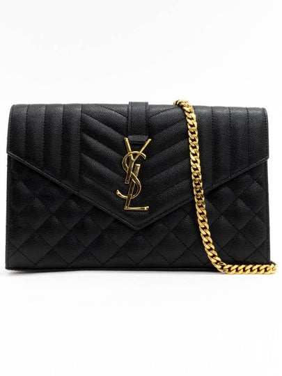 Cassandre Monogram Chain Cross Bag Black - SAINT LAURENT - BALAAN 2