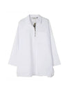 Sylvie Cotton Shirt Long Sleeve White - MAX MARA - BALAAN 1