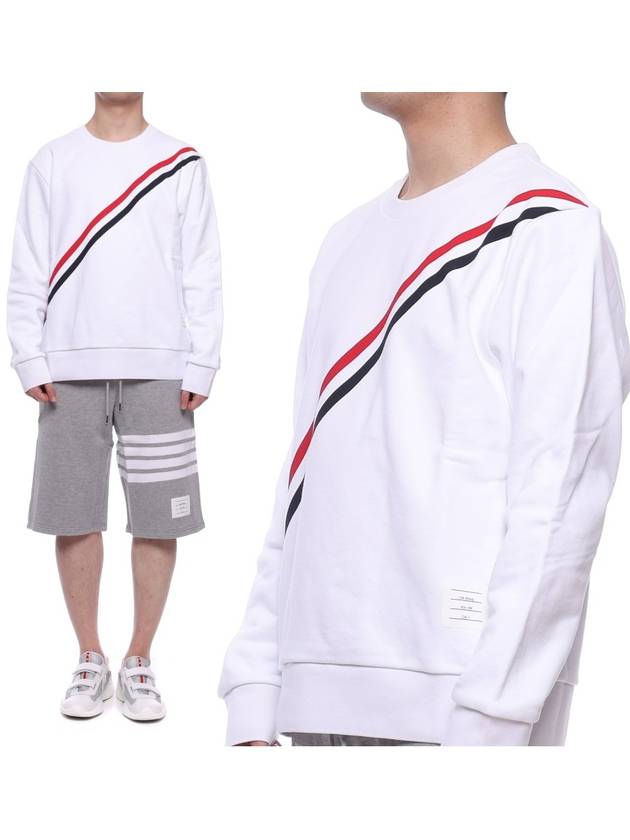 4 Bar Stripe Sweatshirt White - THOM BROWNE - BALAAN 2