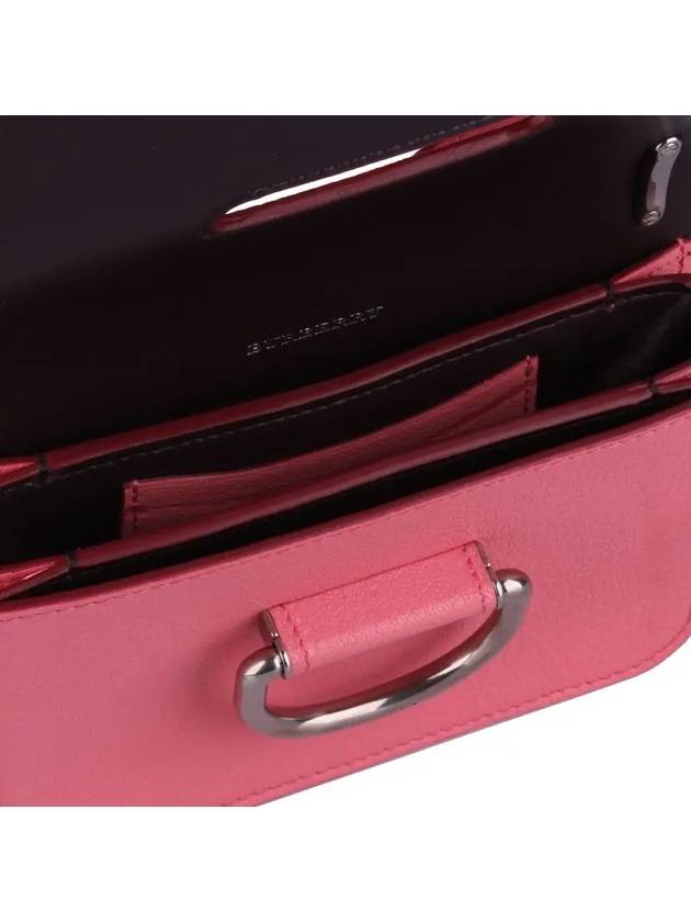 leather D-ring mini cross bag pink - BURBERRY - BALAAN.