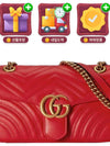 GG Marmont small shoulder bag red 443497 - GUCCI - BALAAN 2