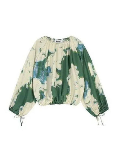 Pattern Blouse Dark Green MRTWWTOP007 WVN007 - SUNNEI - BALAAN 1