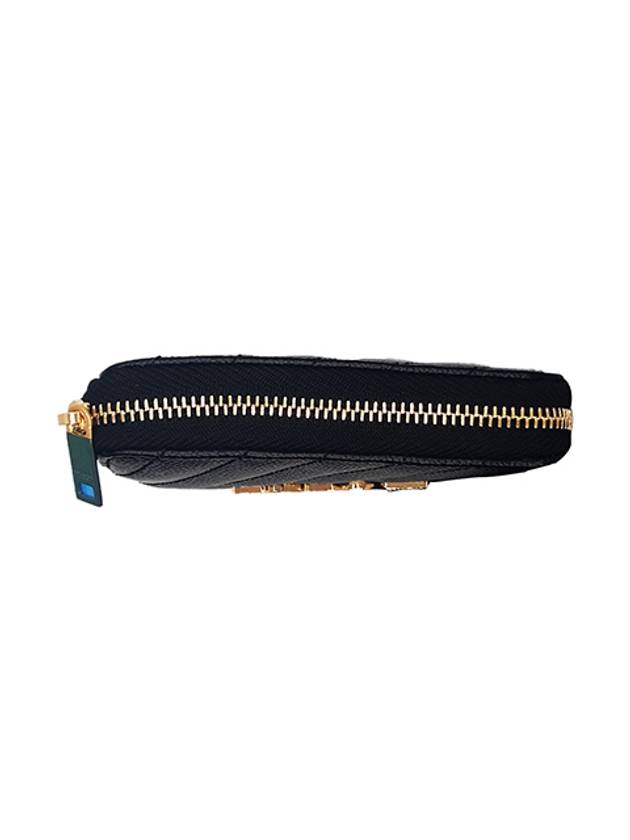 Monogram Compact Zipper Halfwallet Black - SAINT LAURENT - BALAAN 5