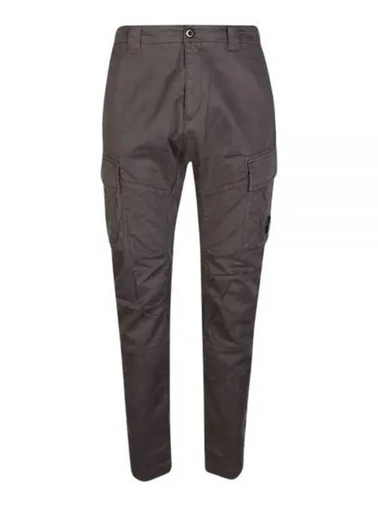 Stretch Satin Cargo Straight Pants Grey - CP COMPANY - BALAAN 2