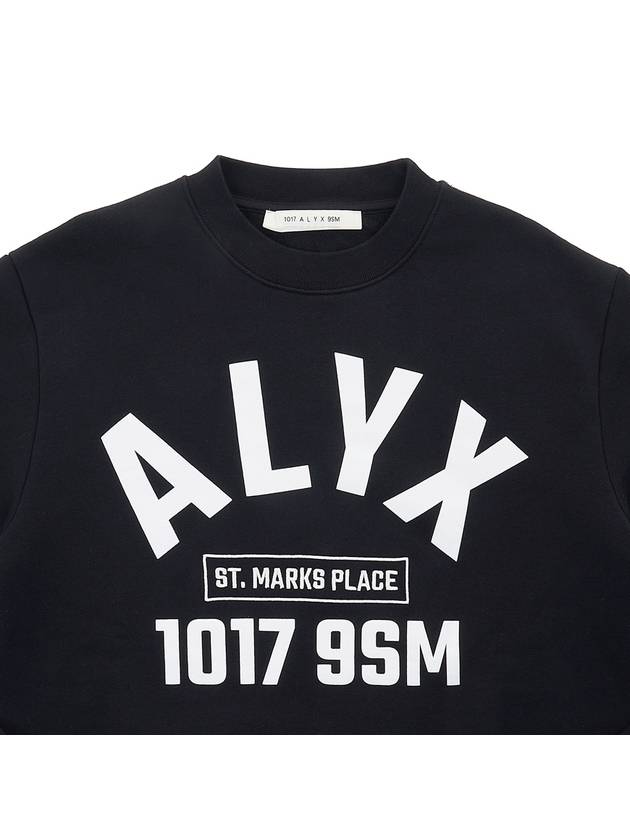 Logo Printing Sweatshirt Black - 1017 ALYX 9SM - BALAAN 4