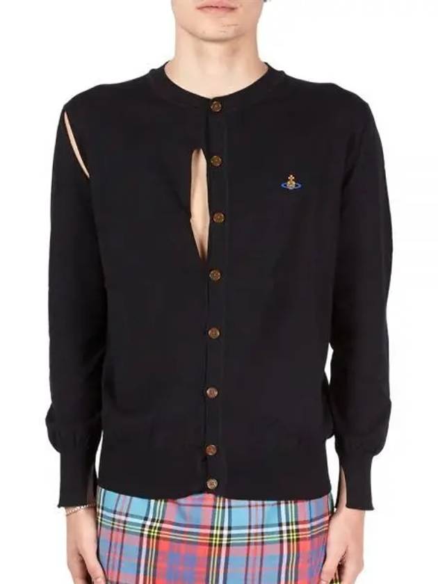 Ripped Embroidery Cardigan Black - VIVIENNE WESTWOOD - BALAAN 2