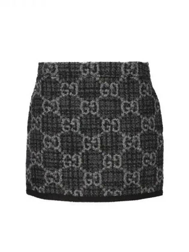 GG pattern tweed mini skirt 270621 - GUCCI - BALAAN 1