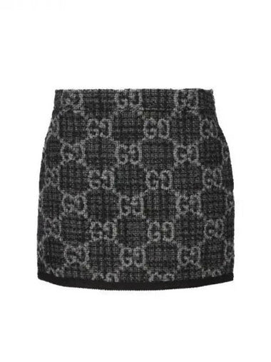 GG pattern tweed mini skirt 271247 - GUCCI - BALAAN 1