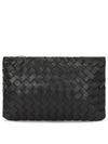 Intrecciato Medium Clutch Bag Black - BOTTEGA VENETA - BALAAN 2