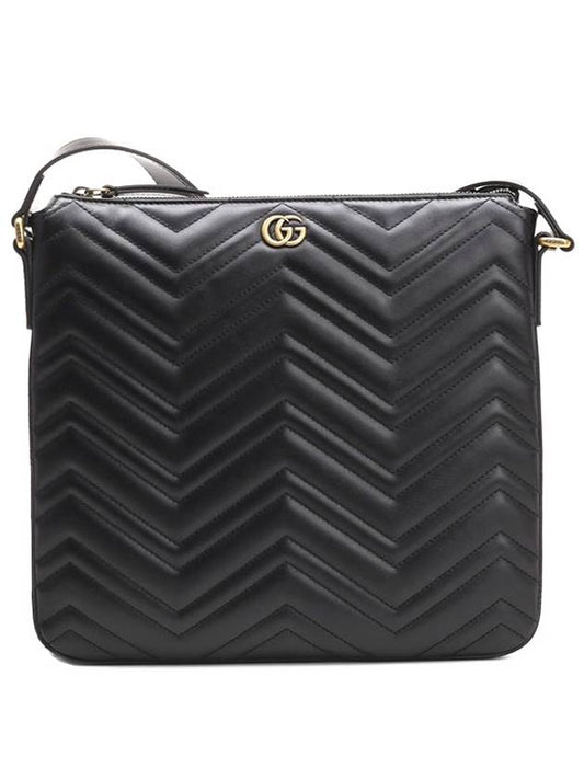 GG Marmont Chevron Cross Bag Black 523369 DTDHT 1000 - GUCCI - BALAAN 1