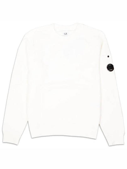 Brushed Emerized Diagonal Fleece Sweatshirt White - CP COMPANY - BALAAN 2