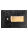 GG Marmont Leather Card Wallet Black - GUCCI - BALAAN 4