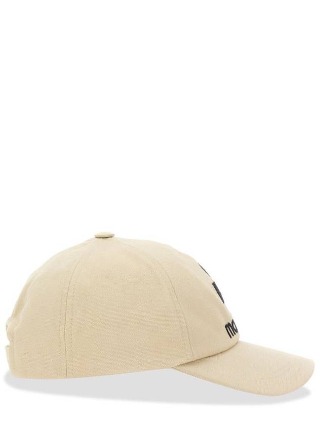 Tyron Logo Cotton Ball Cap Ecru - ISABEL MARANT - BALAAN 7