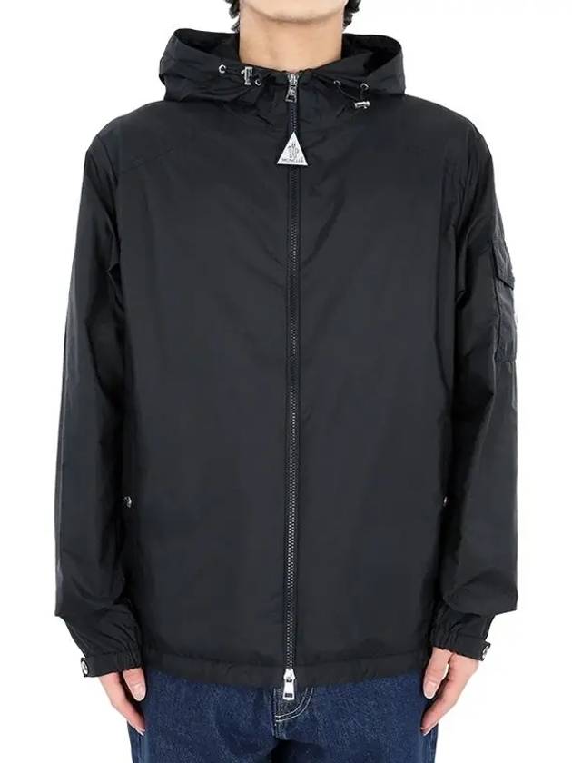 Etiache Rain Hooded Zip Up Black - MONCLER - BALAAN 2