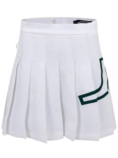 Women's Naomi Pleated Skirt White - J.LINDEBERG - BALAAN 2