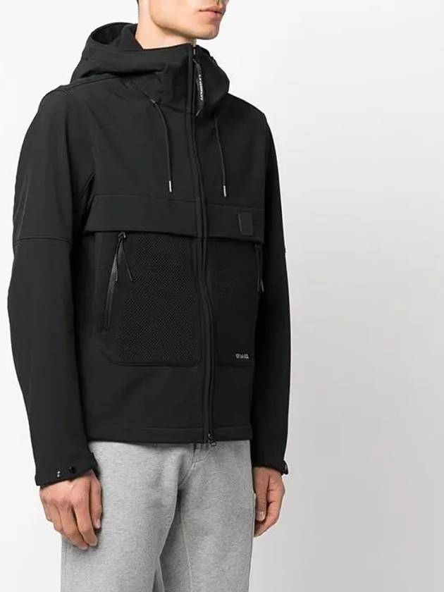 Men's Metropolis Shell Hooded Jacket Black - CP COMPANY - BALAAN 5