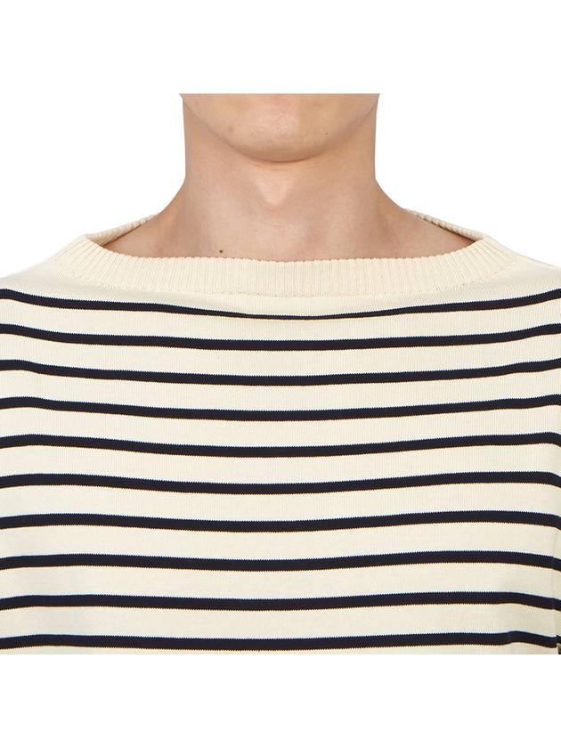 Boatman Striped Knit Top Blue Ivory - ANDERSEN-ANDERSEN - BALAAN 7