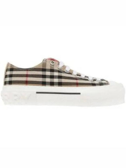 Vintage Check Cotton Sneakers Archive Beige - BURBERRY - BALAAN 2