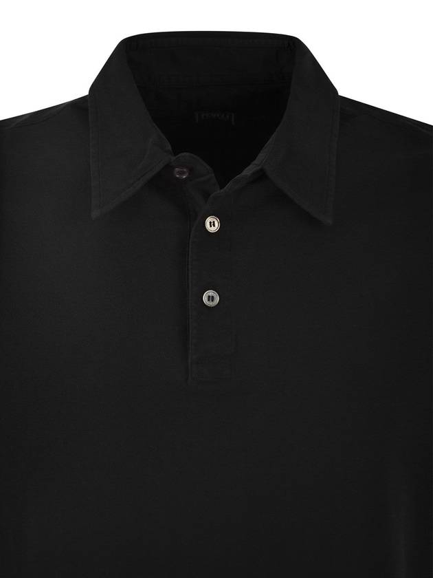 Short-sleeved cotton polo shirt - FEDELI - BALAAN 4