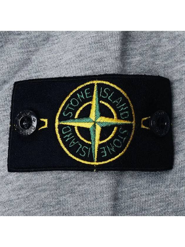 Wappen Patch Garment Dyed Sweatshirt Grey - STONE ISLAND - BALAAN 5