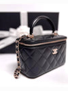 2024 Classic Top Handle Rectangular Vanity Bag Black AP2199 WOC - CHANEL - BALAAN 5