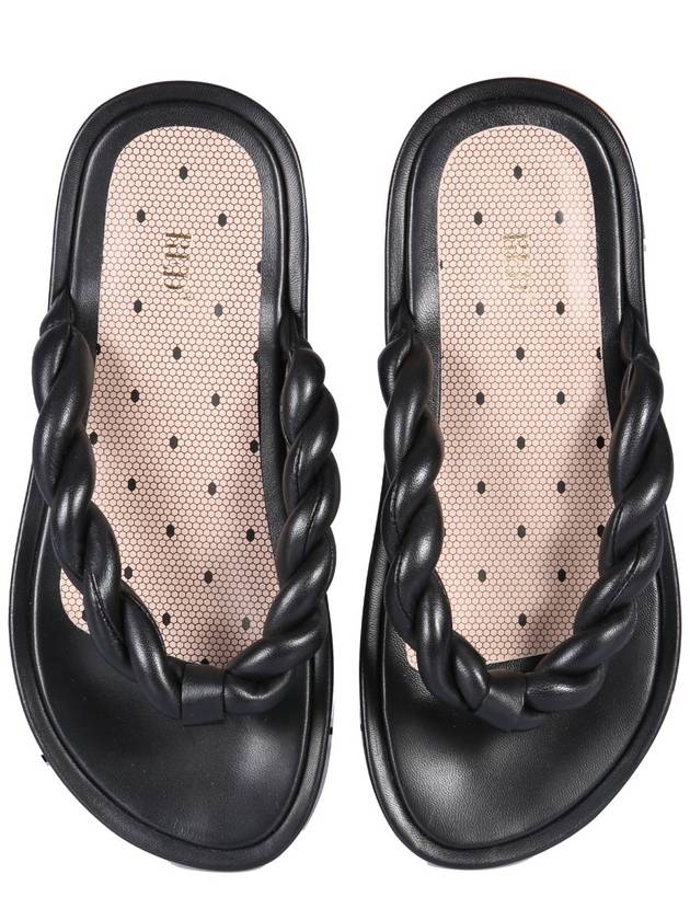 leather slide sandals XQ0S0H18LFL0NO B0040178197 - RED VALENTINO - BALAAN 3