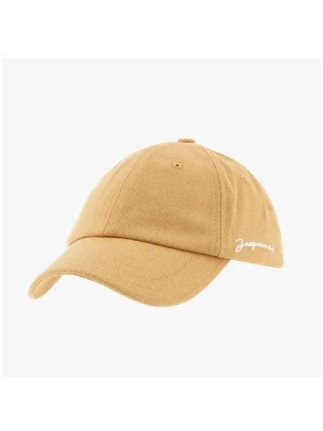 La Casquette Embroidered Logo Ball Cap Beige - JACQUEMUS - BALAAN 4