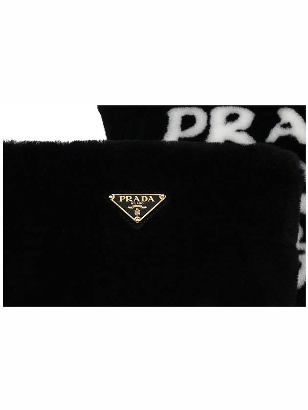 Shearing Tote Bag Black White - PRADA - BALAAN 5