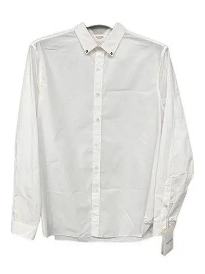 Rockstud Long Sleeve Shirt White - VALENTINO - BALAAN 2