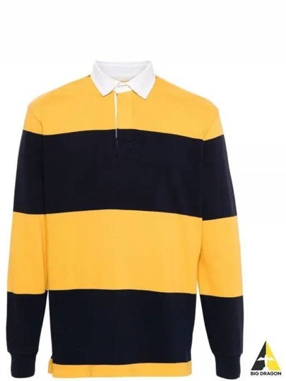 Regular Fit Long Sleeve Polo Shirt Yellow Black - POLO RALPH LAUREN - BALAAN 2