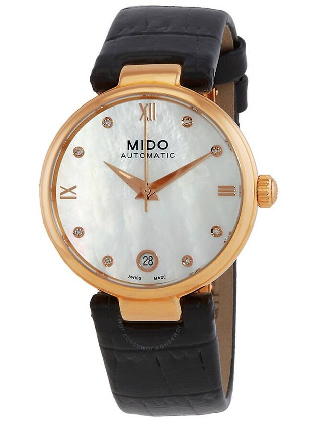 Mido Baroncelli Automatic Diamond White Mother of Pearl Dial Ladies Watch M022.207.36.116.10 - MIDO - BALAAN 1