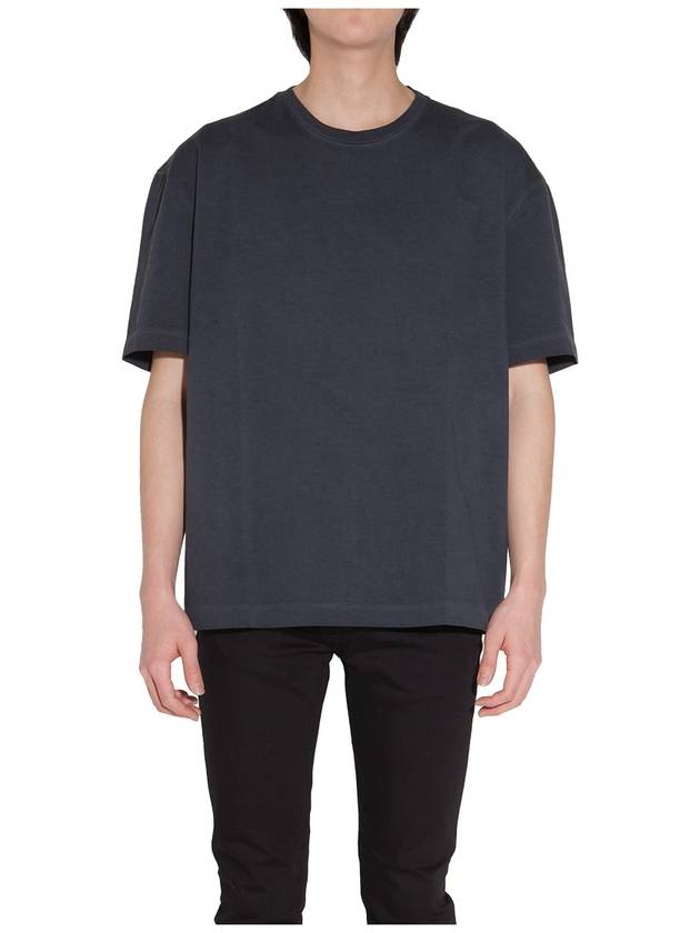 Garment Dye Oversized Fit Short Sleeve T-Shirt Grey - MAISON MARGIELA - BALAAN 4