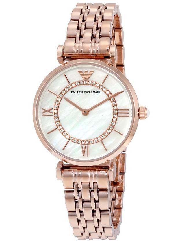 Women Classic Dial Metal Watch Rose Gold - EMPORIO ARMANI - BALAAN 1