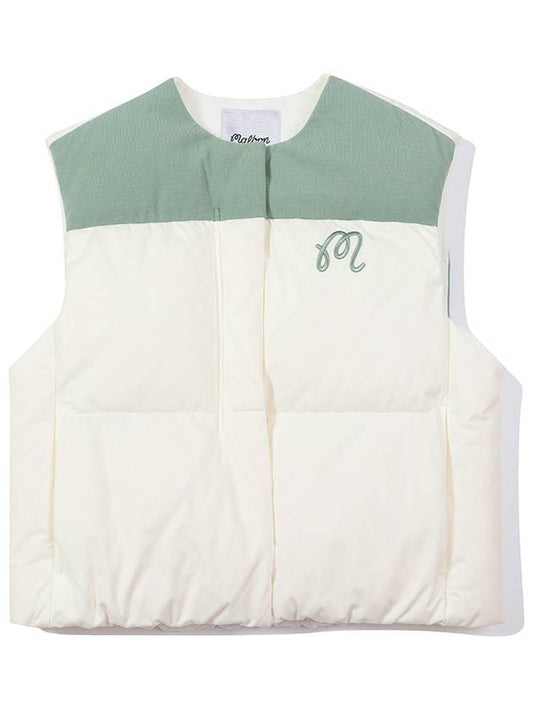 Soft Utility Crop Vest IVORY WOMAN - MALBON GOLF - BALAAN 1