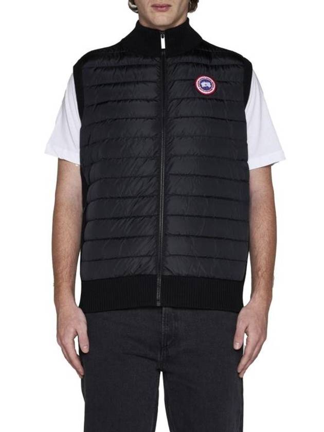 Hybrdige Slim Fit Merino Wool Padded Vest Black - CANADA GOOSE - BALAAN 3