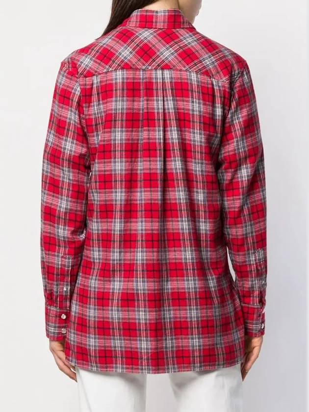 11Th Anniversary Divana Check Shirt Red - ISABEL MARANT - BALAAN 4