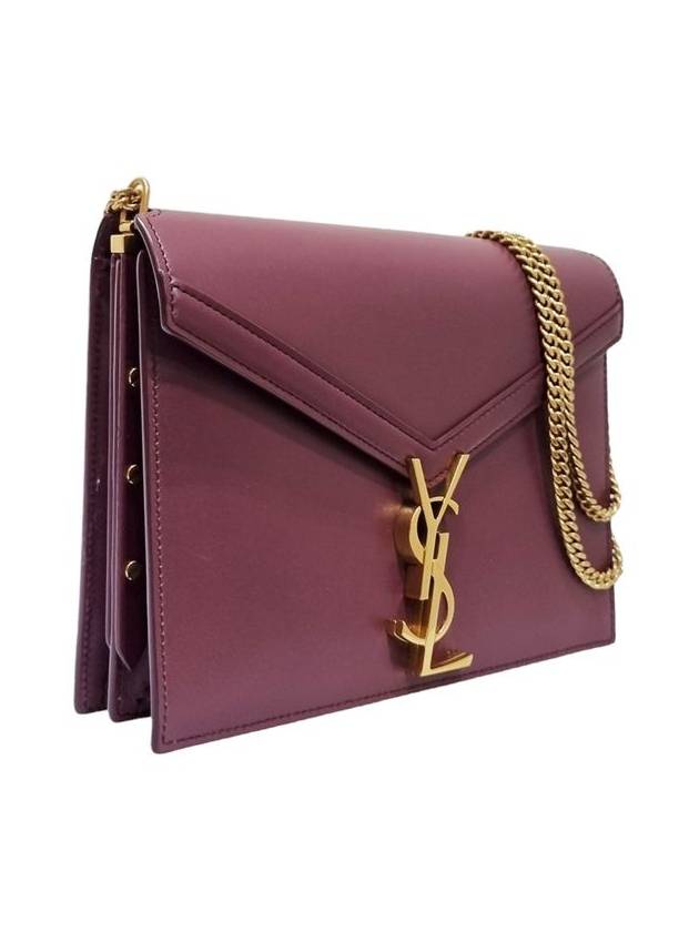 Women s 532750 Monogram Burgundy Leather Cassandra Gold Chain Shoulder Bag - SAINT LAURENT - BALAAN 2