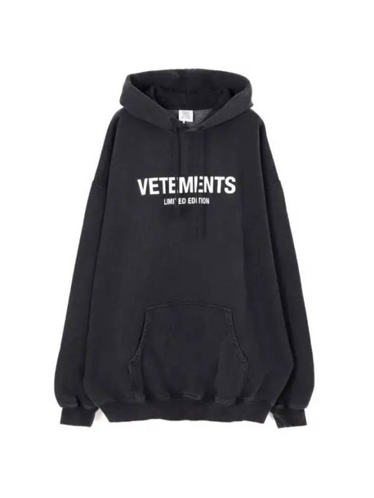 Logo Hoodie Black - VETEMENTS - BALAAN 1