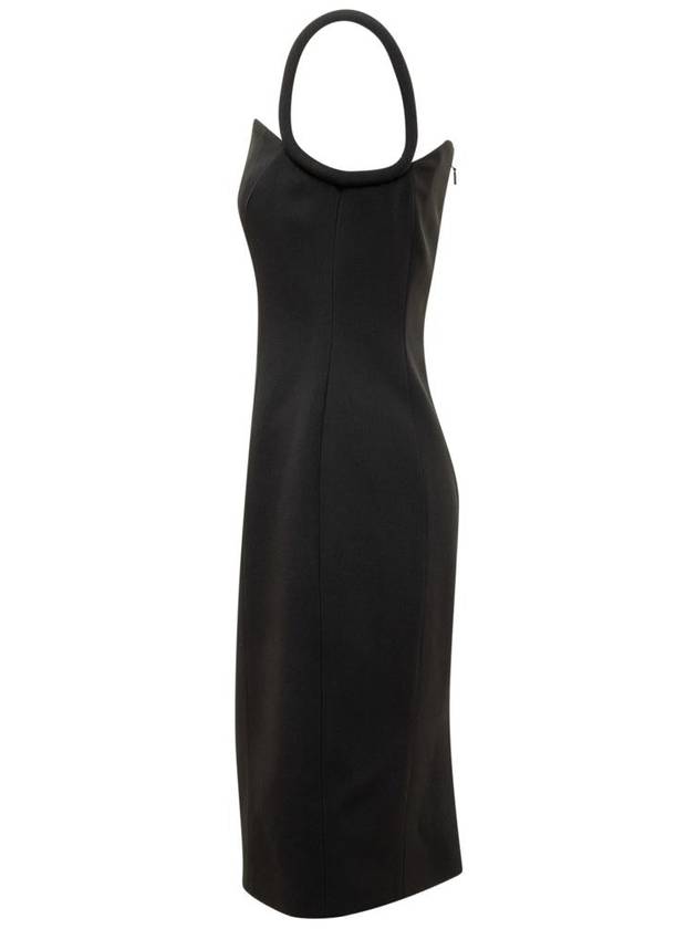 midi dress 1012446 1A00540 1B000 BLACK - VERSACE - BALAAN 4