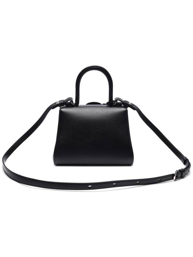 Brillant Rodeo Calf Vegetal Small Tote Bag Black - DELVAUX - BALAAN 5