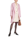 24SS TOTEM Totem virgin wool cashmere blend belt coat 016 Rosa pink 16011011 016 - MAX MARA - BALAAN 4