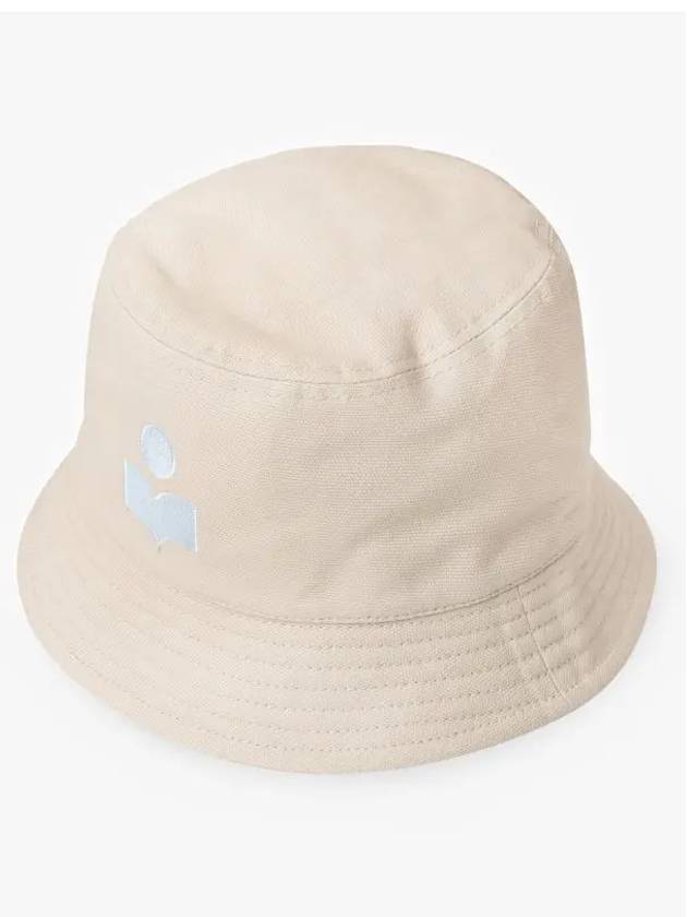 Haley Embroidered Logo Bucket Hat Ivory - ISABEL MARANT - BALAAN 4